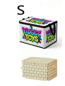 Foldable Multi-Functional Clothing Storage Box (Urban Street Graffiti Style) With Handle, Suitable For Home Closet Organization, Applicable For Travel, Moving, Camping And Underbed Storage - Multicolor - View 10