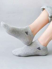 1/15/20/30 Pairs Unisex Socks, Sports Socks, White/Black/Grey Short Socks, Invisible Socks, Solid Color Minimalist Fashion, Suitable For Daily Casual Wear - Multicolor - View 3