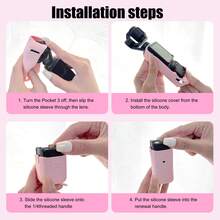 4-In-1 Full Body Silicone Case Set For Osmo Pocket 3,Y2K Sweet Ice Cream Sprinkle Color Block Bow Pattern Screen Protective Cover,All-Round Shockproof Camera Skin Gift For Female Vlog Content Creators - View 7