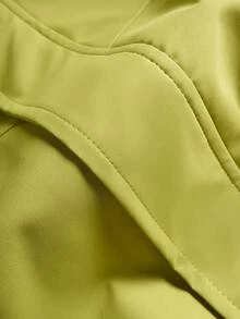Tween Boy Colorblock Casual Versatile Daily Wear Hooded Jacket - Yellow - View 5