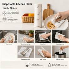 Printed Kitchen Paper Towel Cute Cartoon Fruit Pattern Water Absorption Oil Absorption Thickened Durable Household Cleaning Wipe Paper Restaurant Dining Table Paper Home Daily Essential Consumables Toilet Paper - Multicolor - View 2