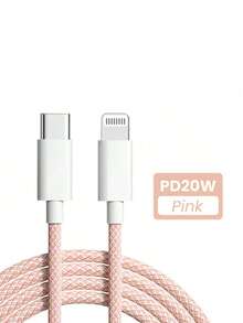 OIITH MFi认证编织数据线，1米/1.5米/2米可选，最大功率27W，USB Type-C转Lightning PD快充，兼容 11/12/13/14 Pro Max/XR/Xs/X/SE/8/7/6 Plus/iPod，MFi认证 - 彩色 - 查看 23
