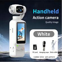4K High Definition Pocket Camera, With 1.97-Inch Display, 180° Manually Adjustable Flip Lens, Built-In Fill Light - Supports 4K Video Recording, Includes 32GB Memory Card, 1800mAh Battery, USB-C Charging, Auto Focus, Suitable For Outdoor Sports And Video Recording - 查看 13