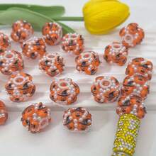 5PCS Halloween Ghost Elf Pearl Beaded Straight Hole Beads, Handmade DIY Beaded Pen, Loose Beads, Phone Chain, Bag Chain Material Accessories - Multicolor - View 6