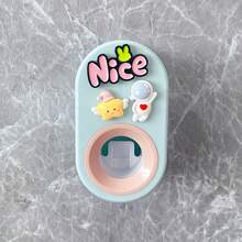 1pc Toothpaste Squeezer, Space-Saving Toothpaste Dispenser, Toothbrush Holder, Wall-Mounted No-Drill, Detachable Easy Installation, Easy To Clean - A - View 9