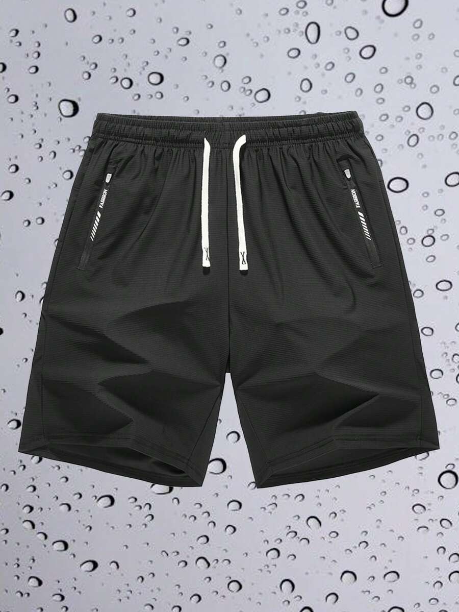 Men's Sports Shorts, Quick-Drying And Breathable, Lightweight And Comfortable, Suitable For Running, Basketball, Soccer, Tennis And Beach Training - Black - View 1