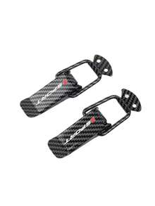 2 cái kẹp cố định độ xe chủ đề thể thao, kẹp cố định cản trước và thân xe đa năng, kẹp cố định độ xe vân sợi carbon, khóa an toàn chống rơi, phù hợp cho hầu hết các dòng xe ô tô - A - Xem 14