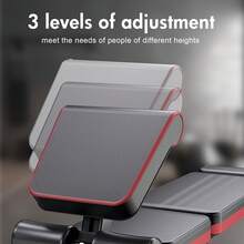 7-Level Foldable Weight Bench With Leg Extension & Extended Headrest, Adjustable Incline Decline Dumbbell Bench For Full Body Home Gym Workout - Black With 2 Drawstrings - View 7