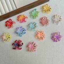 Two Tone Hot Stamping Gold Iris Flower Accessories, Hair Clips, DIY Accessories, Perforated Bracelets, Mobile Phone Chains, Material Matching - Multicolor - View 4