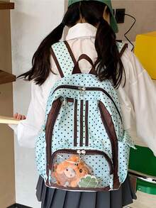New Back To School & Graduation Season Elegant Cute Fashion Versatile Large Capacity Multi-Function Backpack (No Accessories Included) - Multicolor - View 5