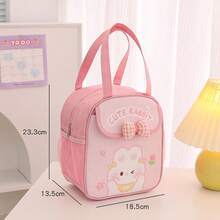 1pc Cute & Spacious Insulated Lunch Bag, Thermal Carry Bag For Students, Thickened Aluminum Foil Lining - View 9