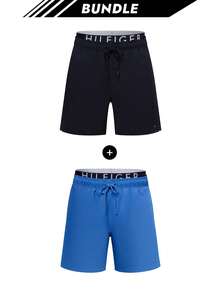 [Bundle] TH2042S Regular Fit Men's Swim Shorts Dark Blue + Tommy Hilfiger Men's Swim Shorts Blue - Blue - View 1