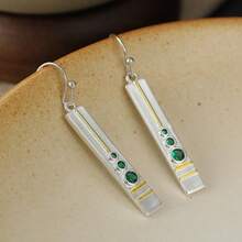 DIYCCPC Women's Long Vertical Line Earrings, Suitable For Daily Commute, Workplace Attire, Dinner And Date, Lightweight And Luxurious - Multicolor - View 6
