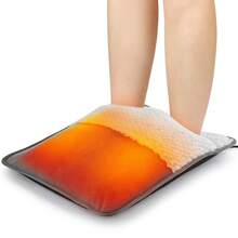 Hailicare Detachable Washable USB Foot Warmer, Constant Temperature 50℃, Heating Pad, Lightweight And Portable, Can Be Used With Plug, Power Bank, Computer, Car, Office And Home Foot Warming Pad, Autumn/Winter Warmth, Suitable As A Gift For Friends And Parents, No Charging Function - Grey - View 2