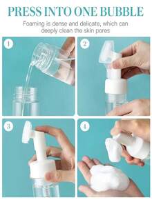 Botol Dispenser Berbusa Tipe Tekan 3/2/1 buah untuk Pembersih Wajah, Sampo, Sabun Tangan, Mousse, Botol Isi Ulang Serbaguna, Mudah Dioperasikan, Sederhana untuk Digunakan - MultiWarna - View 3