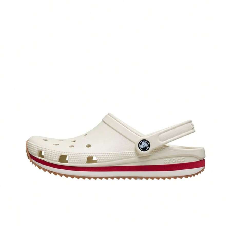 Crocs卡駱馳 Crocband 休閒系列 復古百搭外穿 透氣 洞洞鞋 男女同款 白色 - 白色 - 查看 1