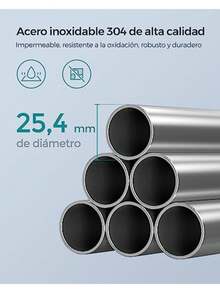 SONGMICS Organizador de Baño Esquinero Telescópico, Estante para Regadera Ajustable 95-300cm, 4 Niveles con Toallero, Plata y Negro MBCB002B01 - Plata  Negro - Ver 5