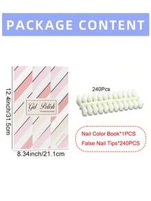 Reusable Nail Color Sample Book, Transparent Color Display, Multi-Slot Nail Tip Storage Box, Home Nail Salon Display Tool - Multicolor - View 10