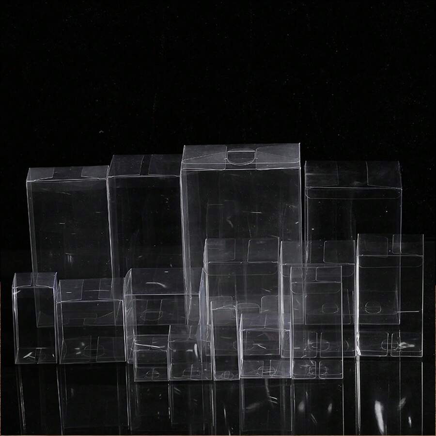 10個裝新款透明PVC盒裝包裝 批發萬聖節/婚禮/聖誕巧克力糖果蘋果禮品活動用