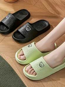 1 Pair Couple Soft Comfortable Non-Slip Thick Sole Slippers, Suitable For Indoor, Bathroom And Outdoor Wear, Summer Warmth, Perfect For Graduation Season And Graduation Party - Multiple Styles - View 6