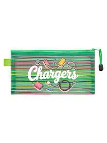 Colorful Striped Mesh Digital Bag, Charger Pattern, Charger Storage Bag, Data Cable Organizer Bag, Mesh Zipper Bag, Lightweight Cable Storage Bag, Multi-Functional Storage Bag, Store Data Cables, Chargers, Earphones, Travel Supplies, Keep Your Cables Organized, Compact And Portable, Suitable For School, Office, Travel, Perfect Birthday Gift, Party Gift, Back To School Gift - Multicolor - View 13