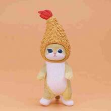 mofusand 1pc The Pop-Up Tempura Themed Blind Box, The Creative Fried Shrimp Shape Is Cute, Fun And Healing, And The Delicate Texture Desktop Decoration Is Suitable For All Kinds Of Festivals. It Is A Good Thing For Collection Lovers. (Stochastic Style) - Multicolor - View 4