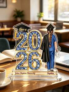 Personalized Custom Graduation Acrylic Flower Plaque Display Stand 2026 Class Nurse Gift Customized Name University Souvenir Graduation Decoration Gift Back To School Gift School Opening Season Gift Birthday Gift For Her - Style 19 - View 11