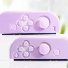 適用於 Switch OLED 控制器矽膠墊，按鈕防滑防塵軟橡膠墊，多色配件 - 查看 4
