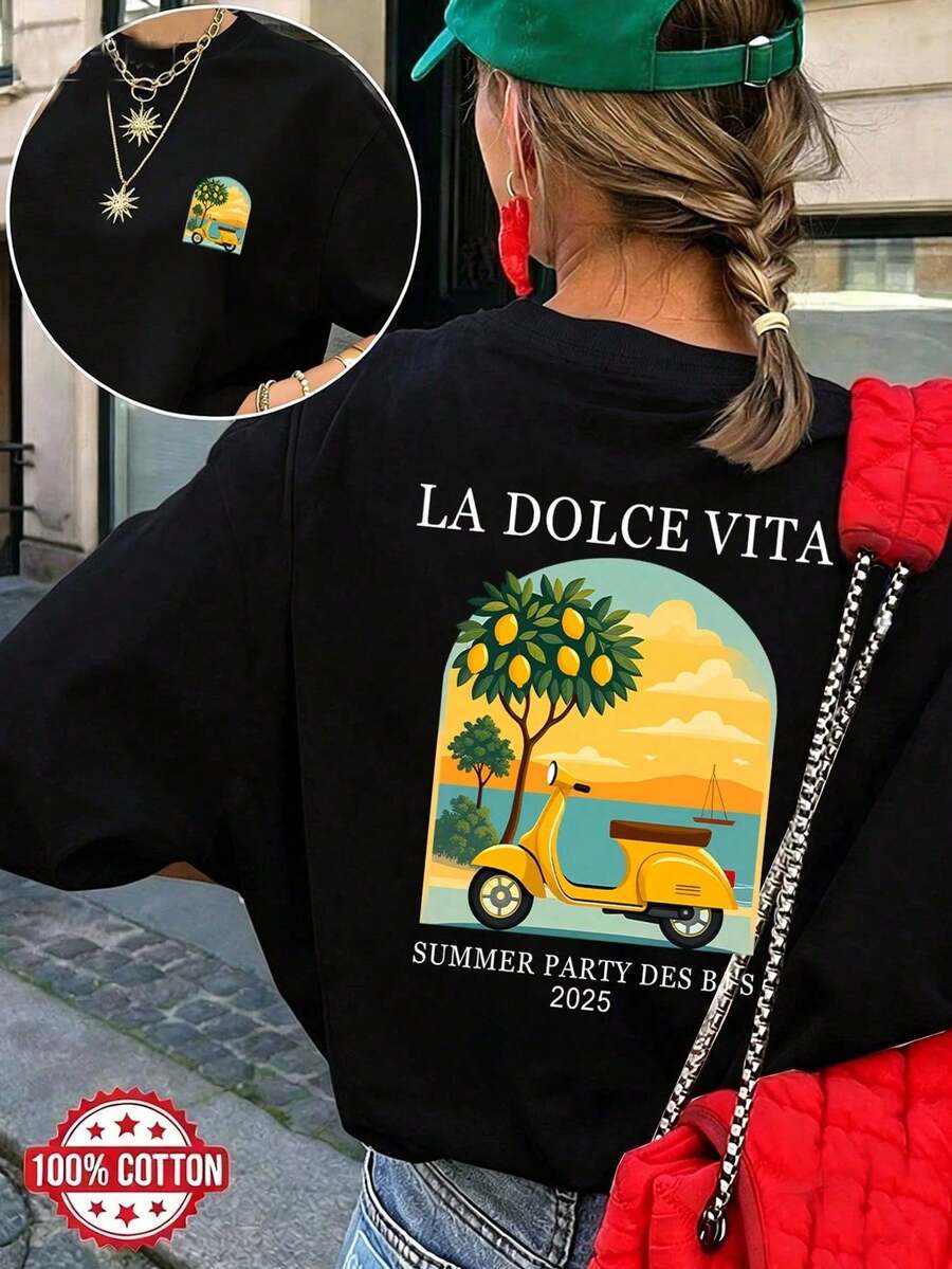 Women T-Shirts - 黑色3 - 查看 1