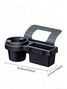 Multifunctional Car Storage Box With Cup Holder, Drink Holder, Side Door Window Phone Slot And Hanging Storage Rack, Universal Perfect Car Interior Organizer, Durable ABS, Easy Install, Space Saving, Ideal For Driver Passenger Daily Commute - Multicolor - View 9