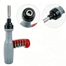 Professional 10-In-1 Multi-Function Ratchet Screwdriver, Magnetic Screwdriver, Professional Angle Screwdriver, Repair Tool With Magnetic Tip And Multiple Bit Types - Suitable For DIY And Repair - Ratchet Screwdriver - View 6