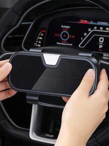 Car Sun Visor Fashion Glasses Storage Box, Car Fashion Glasses Storage Box With Scratch-Resistant Velvet Lining, Universal Vehicle Storage Box, Suitable For Fashion Glasses, Tickets And Cards, Snap Button One-Click Open Design, Convenient To Take And Put - A - View 8