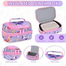 Fashion Printed Unicorn Element Backpack Set For Teenagers, Large Capacity With Multiple Pockets And Compartments, Suitable For Travel, School, And Daily Use - Sets - View 8