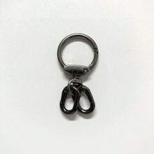 1 buah/2 buah Klip Gantungan Kunci Logam dengan Carabiner Ganda, Pengait Lobster yang Dapat Diputar, Pengait Terbuka, Pengait Lencana ID, Klip Ransel, Gantungan Kunci - MultiWarna - View 13