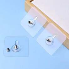 1pc-50pcs Optional, Invisible Seamless Screw Stickers, No-Drill Picture Hanging Hooks, Suitable For Photo Frames, Dry Walls And Hard Walls, Easy To Install, No-Damage Hooks, Wide Application, Home Essential. - Multicolor - View 5