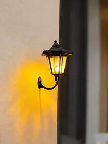 Solar Powered Hexagonal Vintage Wall Light, Bright LED Outdoor Wall Lamp, Suitable For Yard, Corridor, Walkway, Staircase, Garden And Entrance Decoration Lighting - Hexagon Wall Sconce - View 7