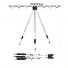 16-Grid Vertical Fishing Rod Storage Rack, Capable Of Holding Multiple Hand Rods And Lure Rods Simultaneously, Hollow Side Handle Design, Divided Clamping Slots To Secure Fishing Rods And Avoid Scratches, Ideal For Fishing Tackle Shops And Anglers - Multicolor - View 11
