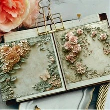 24 lembar kertas scrapbook/jurnal vintage estetika bunga lembut ukuran 6*6 inci, dengan pola tepi bunga yang cocok untuk kolase, origami, dan bahan jurnal, kertas DIY, scrapbook buatan tangan, bullet journal, kartu ucapan, dan pembungkus kado. - Square - View 7