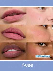Fwee Lip & Cheek Soft Matte Pudding Jar ND04 My, Apricot Mist, Dusty Pink, Airy Mousse Texture, Cashmere Soft Matte Effect, Watercolor Blending, Seamless Application, Korean Makeup, Korean Cosmetics, 5g/0.17oz - ND04 My - View 7