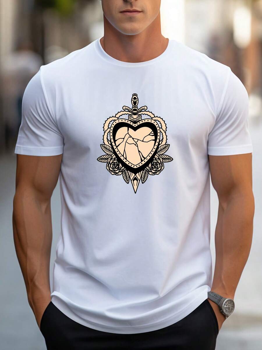 Men T-Shirts - 白色 - 查看 1