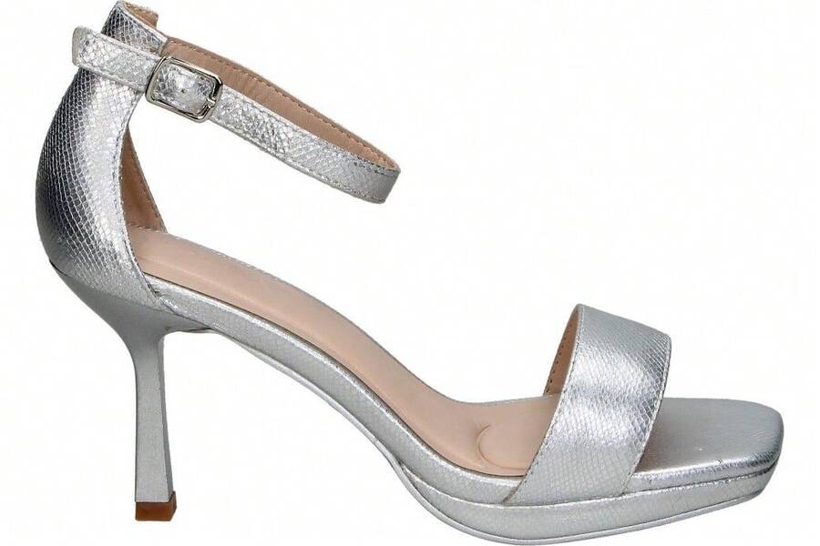 Women Heeled Sandals - 銀色 - 查看 1
