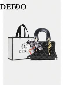 Dedoo Women's Floral Evening Handbag, Suitable For Girls, Women, Brides, Bridesmaids, Weddings, Parties, Proms, Nightclubs, Dates, Valentine's Day, Gifts (Includes Gift Bag) - Black - View 11