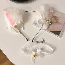 1pc/1set Halloween Cat Cosplay Prop Set, Cat Ear Headband, Cat Paw Gloves, Cat Tail Accessory, Suitable For Halloween Christmas Party Decoration - A - View 9