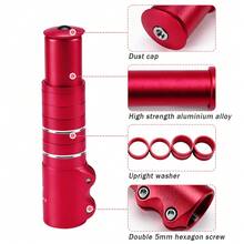 可調式自行車把手延伸桿,120/155/185mm 把手升高器,適用 28.6mm 前叉管,山地車與公路車配件 - 紅色 - 查看 9