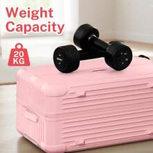 Luggage PC ABS Hardside Lightweight Suitcase With 4 Universal Wheels TSA Lock Carry-On 20 Inch - Pink - View 7
