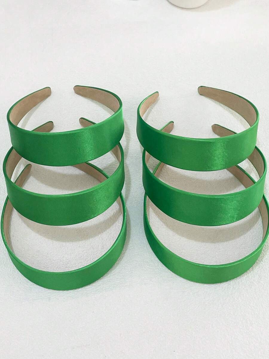 6pcs Women's Solid Color Fashion Minimalist Versatile Hair Headbands - Multicolor - View 1