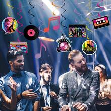 9pcs Disco Party Decorations, Music Note Record Disco Birthday Party Decor, Vintage Disco Theme Birthday Decorations - Disco Party Decorations - View 8