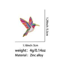 Colorful Hummingbird Lapel Enamel Pins And Brooches Badge Pins For Backpacks Bags Backpack Cool Decoration Friend For Gifts - Multicolor - View 5