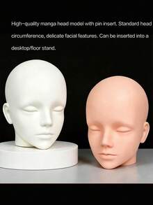 Female Styrofoam Mannequin Manikin Head Model Foam Wig Hair Glasses Display, Halloween - 1PC - View 4