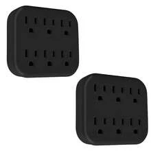 6-Way Wall Outlet Splitter, Space Saving Power Adapter, Multi Plug Expander For Dorm Room, Kitchen & Bedroom - US B Type Plug(220-240V) - View 7